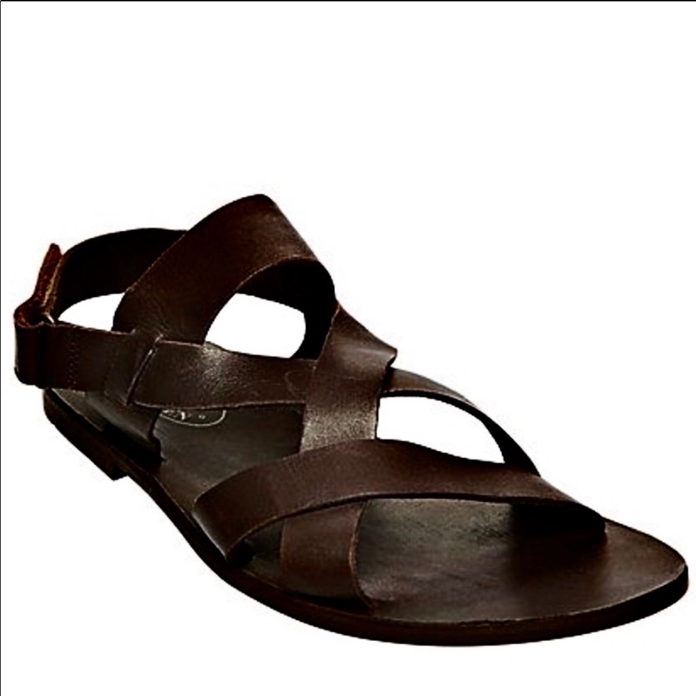 STEVE MADDEN ROWMANN LEATHER SANDALS